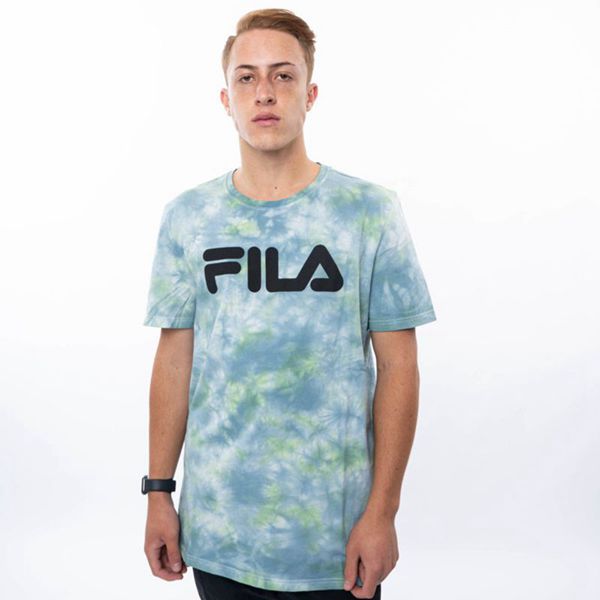 Fila Tričká Panske Modre / Námornícka Modrá / Siva - Mono Deckle Tie Dye Vypredaj - Slovakia 49623-Z